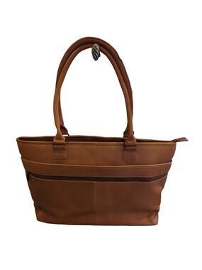 La Donne Leather Fauna Large Executive Tote Laptop Bag Made in Columbia 19x12x5